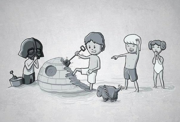 Герои Star Wars в детстве