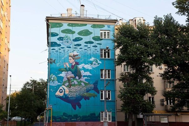 Стрит арт в Москве от QBic