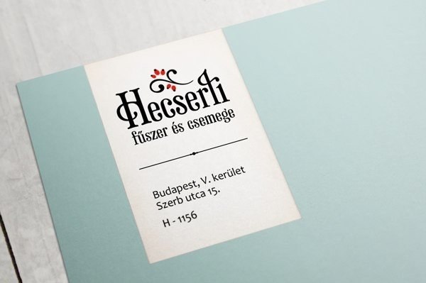 Нежный фирменный стиль магазина деликатесов Hecserli Delicatessen Shop от дизайнера Eva Bakacs