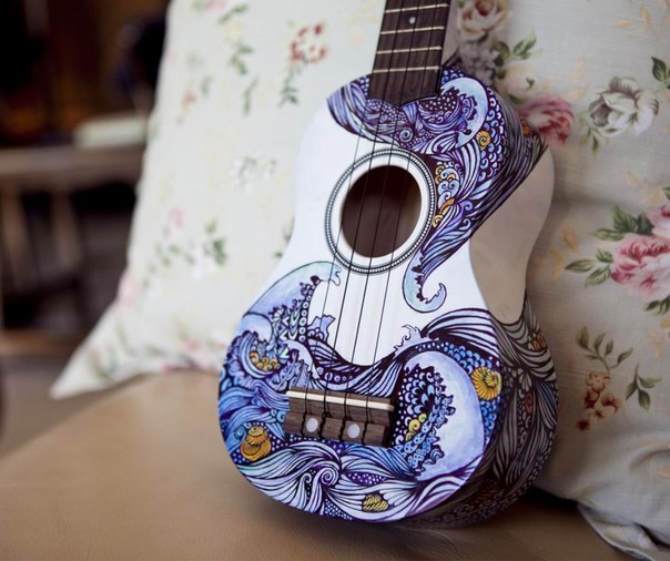 Оригинальная роспись гитары