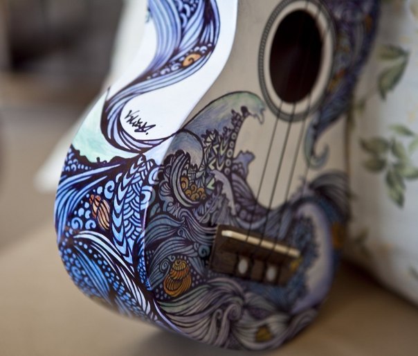 Оригинальная роспись гитары