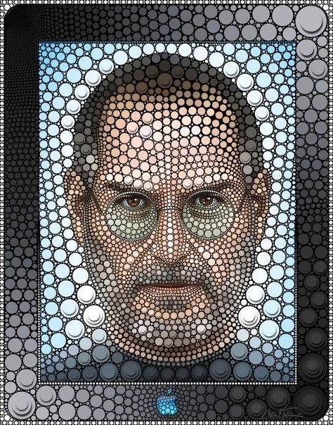 "Портреты кругами" - отличный креативный арт проект бельгийца Бена Хейна