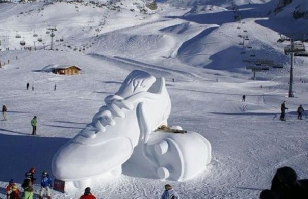 Подборка оригинальных снежных фигур