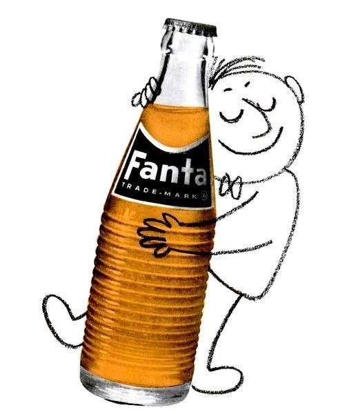 Раритетная реклама Fanta - 1962 год