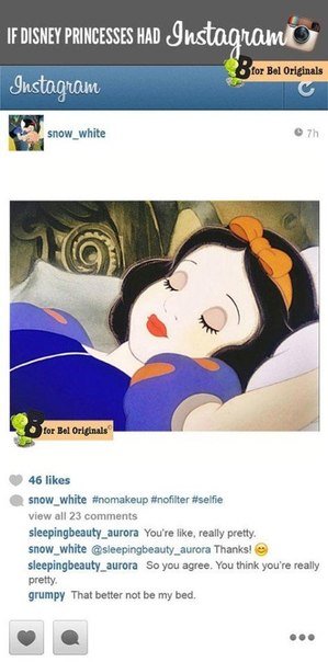 Чтобы было, если бы принцессы "Диснея" вели Instagram