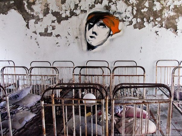 Подборка стрит арта из города призрака Припять, Чернобыль