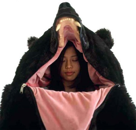 Спальный мешок в виде медведя