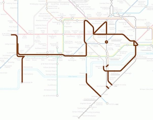 Животные лондонского метро