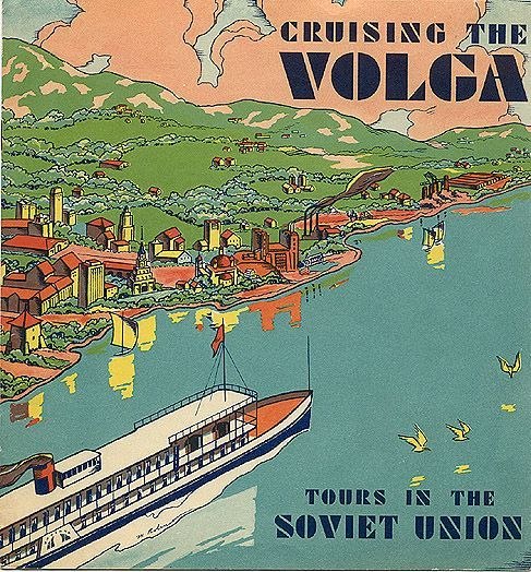 Подборка туристических рекламных постеров времен СССР, ориентированных на иностранных гостей