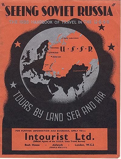 Подборка туристических рекламных постеров времен СССР, ориентированных на иностранных гостей