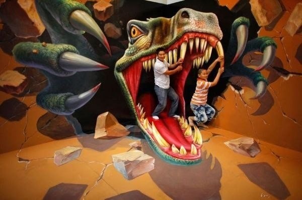 Подборка удивительных 3D картин в музее 3D, Сеул