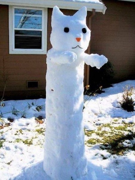Подборка креативных снеговиков