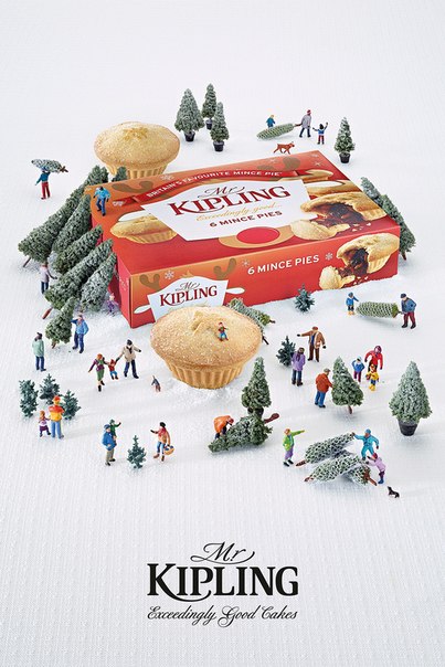 Рождественская реклама выпечки Mr. Kipling: "В центре внимания"