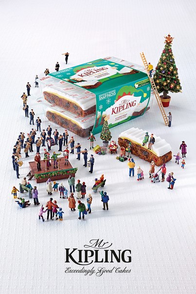 Рождественская реклама выпечки Mr. Kipling: "В центре внимания"