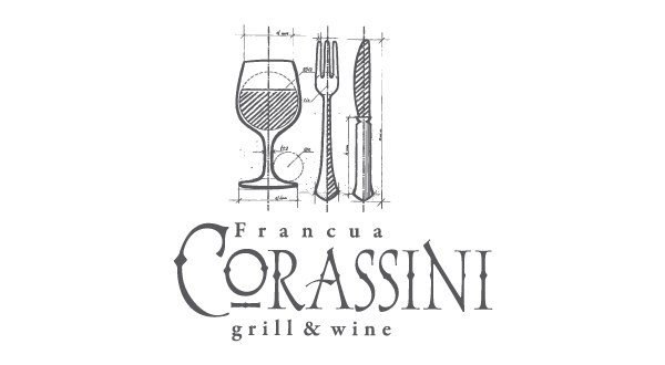 Фирменный стиль ресторана Corassini в лучших традициях эклектики