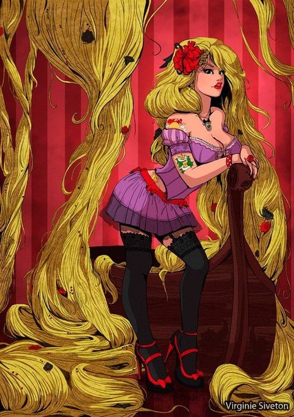 Принцессы из мультфильмов Диснея в новом амплуа от иллюстратора Virginie Siveton