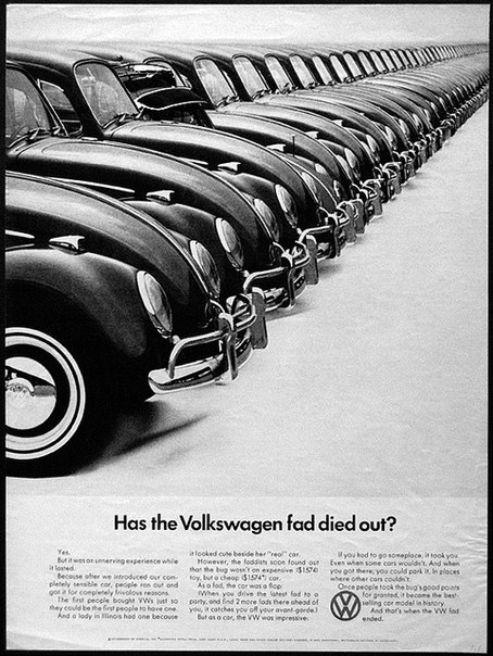 Винтажная реклама Volkswagen