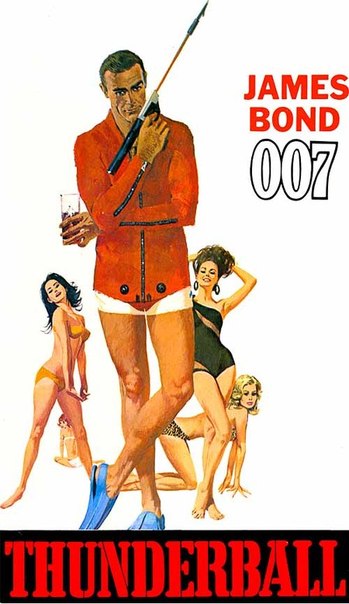 Подборка ретро постеров к фильмам "Джеймс Бонд 007"