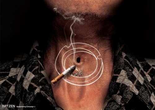 Лучшие рекламные принты против курения