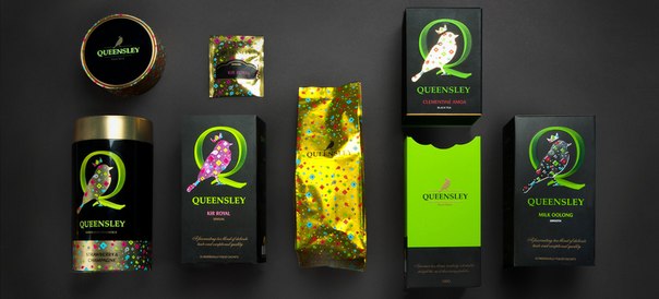 Потрясающая упаковка элитного чая Queensley