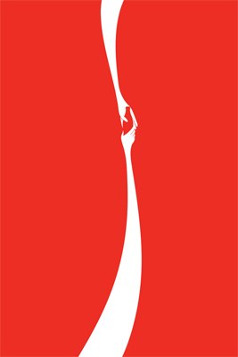 Минималистическая реклама Coca - Cola