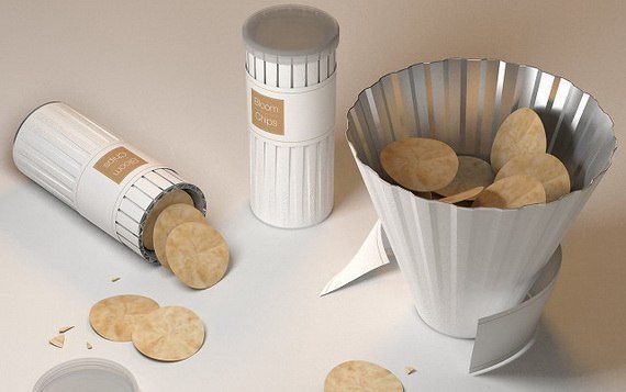 Упаковка чипсов, которая превращается в удобную миску