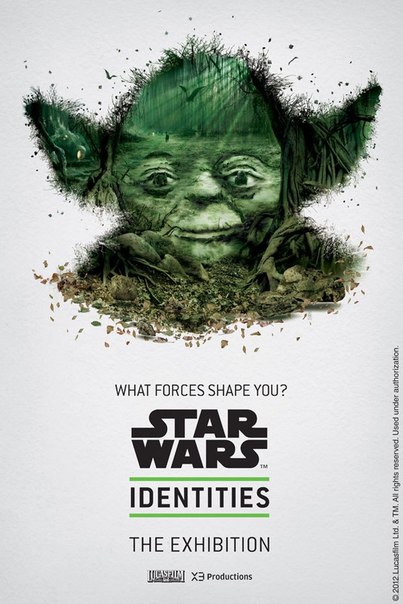 Подборка креативных рекламных постеров выставки Star Wars: "Какая сторона силы формирует тебя?"