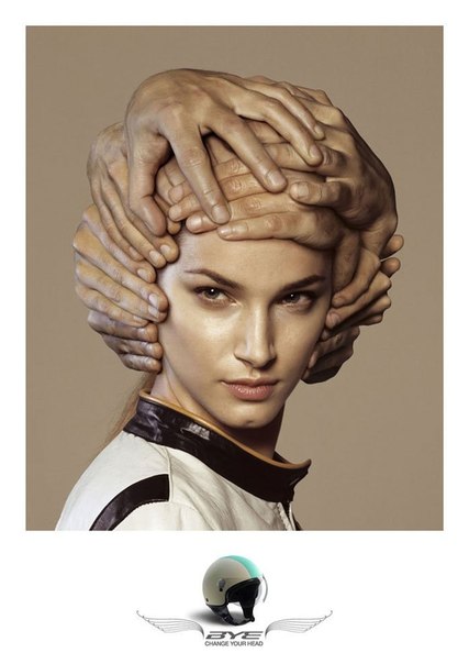 Креативная реклама шлемов