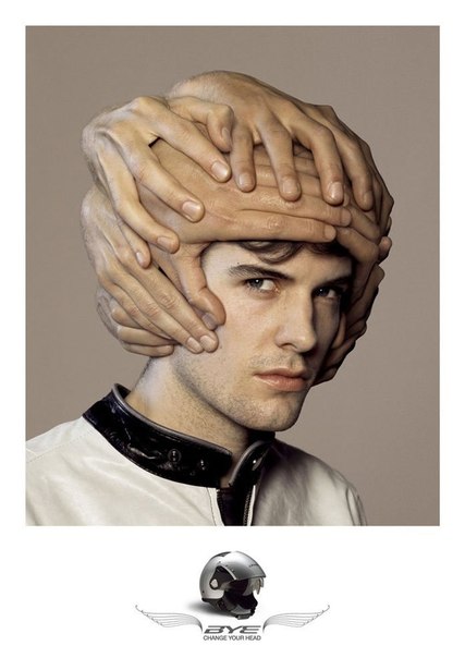 Креативная реклама шлемов