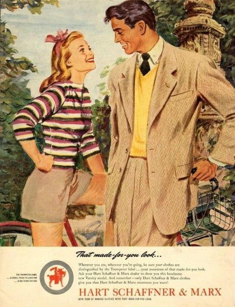 Винтажная американская реклама 30-40-х гг.