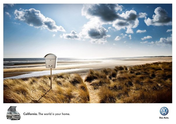 Реклама кемпера VW California: "Ваш дом - целый мир!"