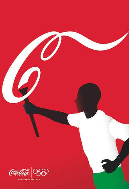 Подборка рекламных принтов Coca-Cola, подготовленных специально для Олимпиады-2012 в Лондоне