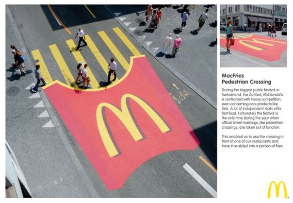 Подборка креативной рекламы McDonalds