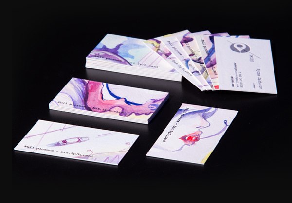 "Части творчества" - независимый проект по созданию визитной карточки. Каждая визитка имеет собственный рисунок, который является частью одной большой картины. 