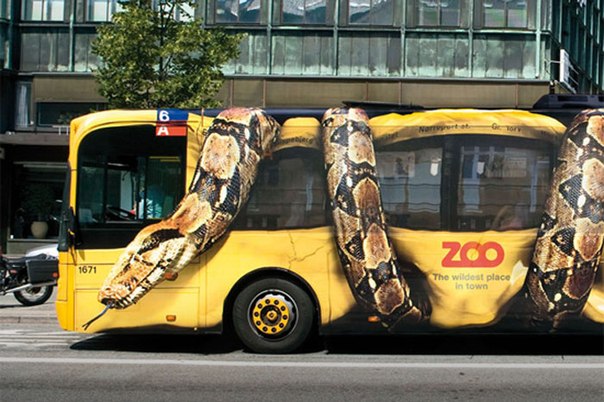 Креативная реклама зоопарка в Вашингтоне !