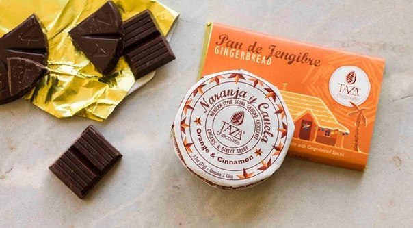 Стильный брендинг упаковок шоколадной продукции Taza Chocolate Factory