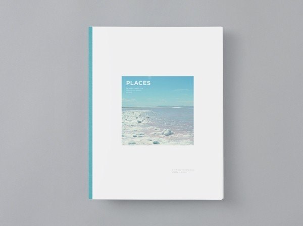 Концепт книги о самых красивых местах мира "Places" от дизайнера Brandon Nickerson