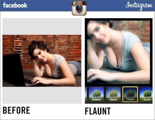 Шуточные фильтры от Instagram для Facebook