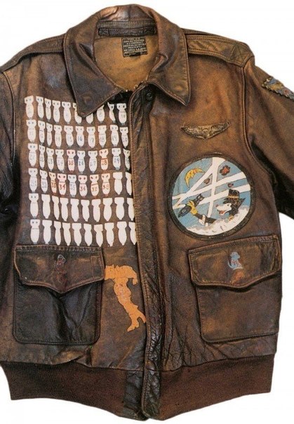Потрясающие куртки пилотов бомбардировщиков времен Второй Мировой Войны, которые они разрисовывали самостоятельно