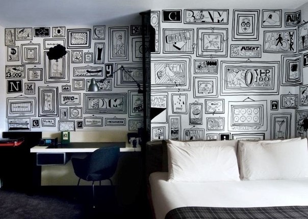 Помимо графического дизайна и иллюстраций для периодических изданий, среди которых можно назвать журнал «Time» и газету «New York Times», талантливый молодой художник из Нью-Йорка Timothy Goodman увлекается росписью стен.