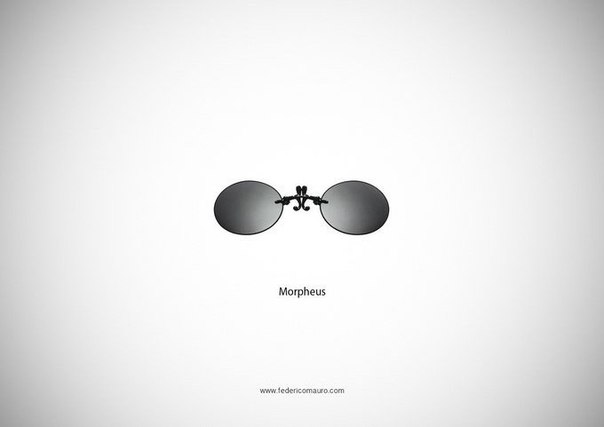 Итальянский дизайнер и арт-директор Федерико Маурер (Federico Maurer) создал простую и интересную серию работ под названием Famous Eyeglasses (Знаменитые очки).