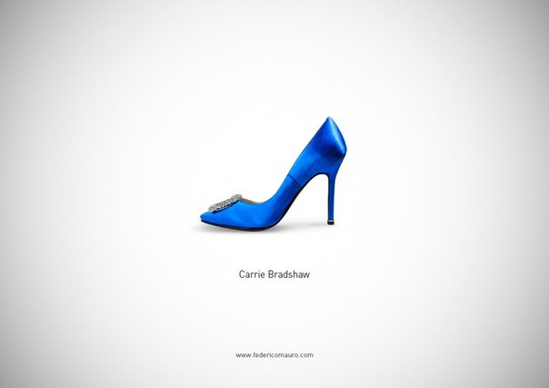 Итальянский дизайнер Федерико Маурер представил новую серию работ под названием «Известная обувь». Популярные актеры, бизнесмены, артисты и художественные персонажи представлены в виде их любимых ботинок, туфель и кроссовок.
