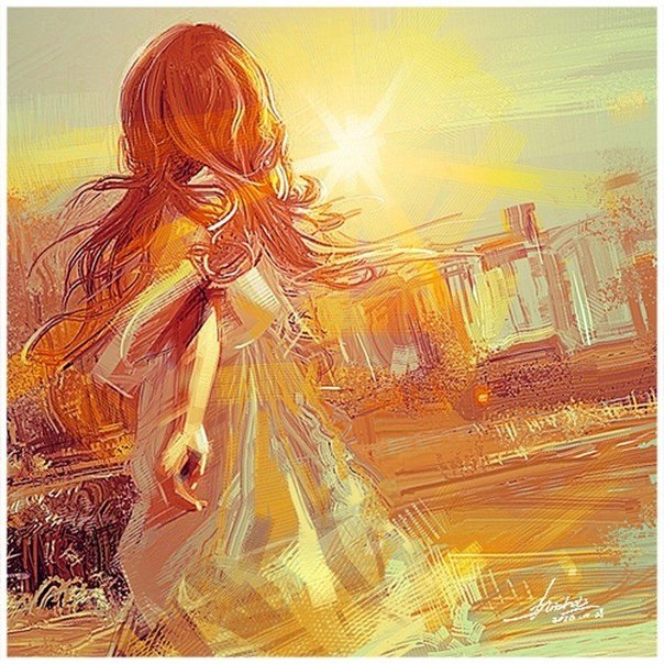 Восхитительные картины, пропитанные солнцем и романтикой, от художника ShuShuhome