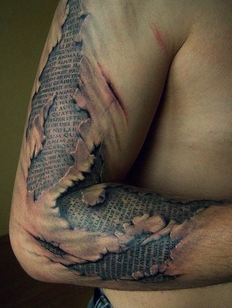 Невероятно объемные татуировки