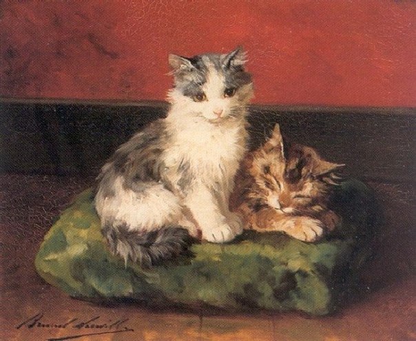 Кошачья лирика от Alphonse de Neuville
