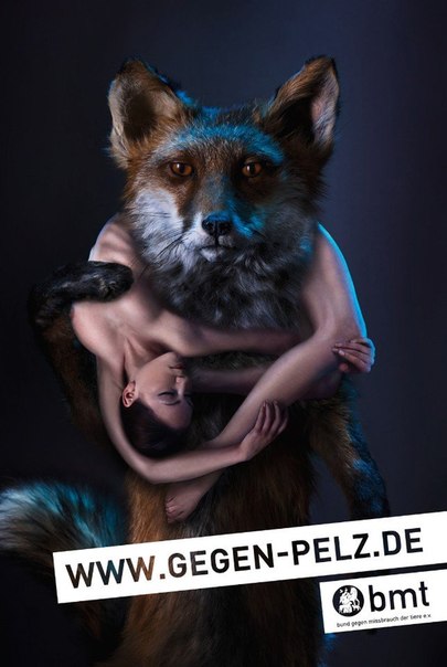 Реклама от немецкой организации защитников животных bmt