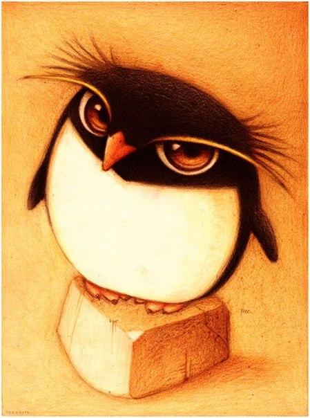 Иллюстрированные животные и птицы от художника Fabo