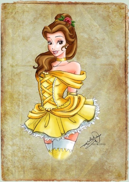 Сексуальные принцессы Disney от художницы Emily Molenda 