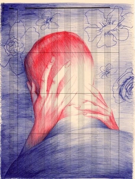 Рисунки в нотной тетради шариковой ручкой от Vanessa Prager
