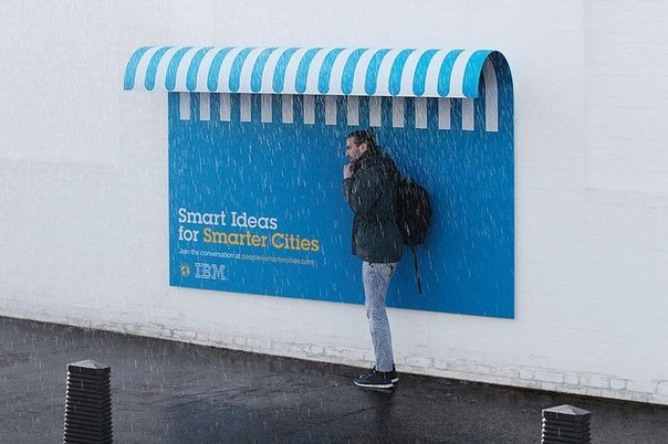 IBM делает наружную рекламу полезной для городских жителей